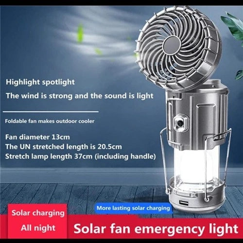 6 In 1 Solar Fan