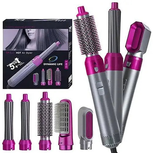 5 in 1 Hair Straightener, Hair Dryer , Hair Curler , Hair Comb , Hair Brush , Hair Straightener